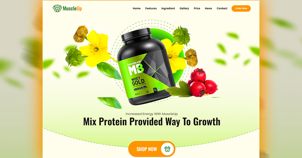 How I Built a High-Converting Fitness Landing Page for an Australian Brand: The MuscleUp Case Study