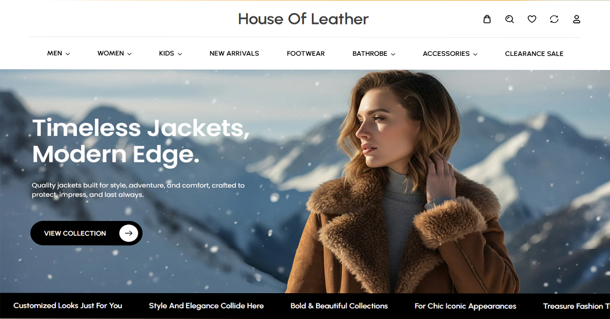Build Uk Ecommerce Store “House of Leather”: A Premium Shopify Store for a UK Fashion Brand
